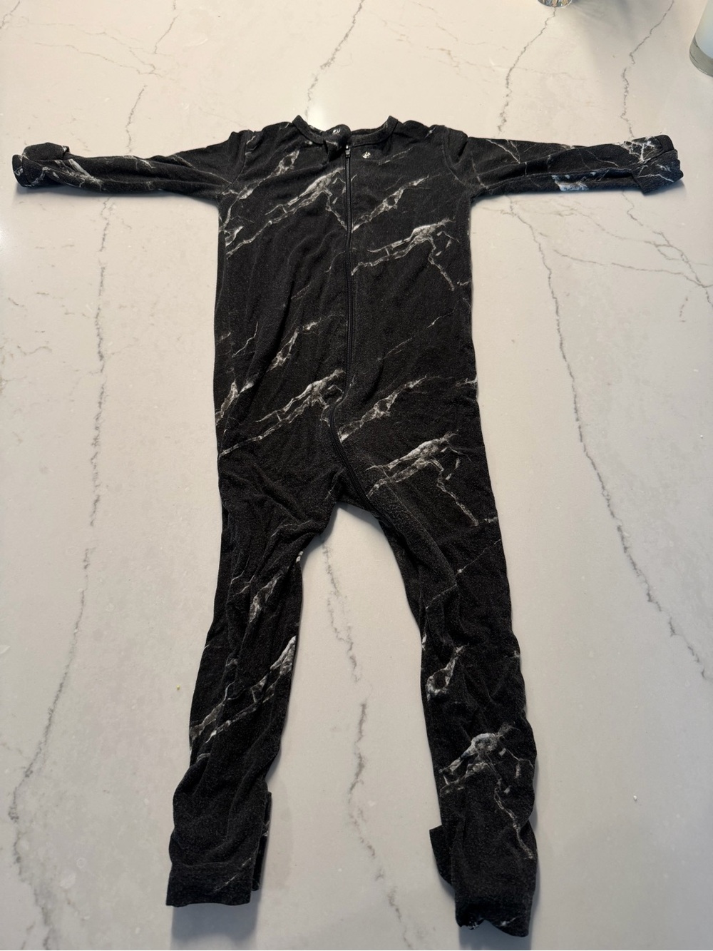 Baby Breez- 12-18M- Kids Black Marble Print Sleeper